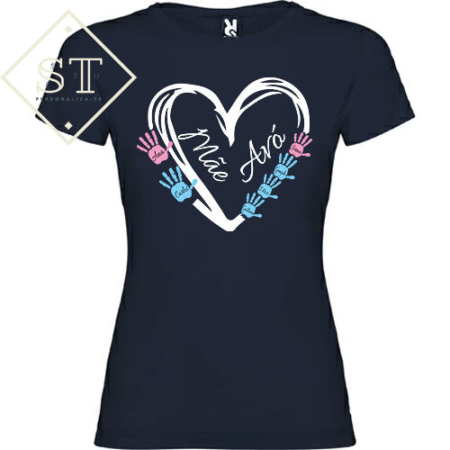 Mãe/Avó Coração com mãos - Sê-Tu